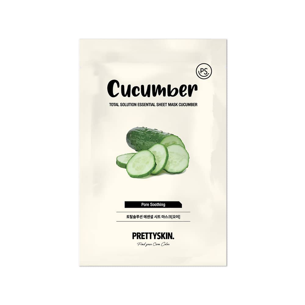 Cucumber sheet face mask