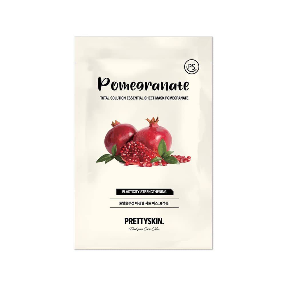 Pomegranate sheet face masks